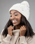 Treeanie Cable Knit PomPom Chalk
